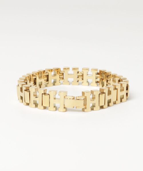 HUF（ハフ）の「【C-HUF2】【HUF/ハフ】H LINK BRACELET AC00985（ブレスレット・メンズ・ゴールド・S/M/L/XL）」の2枚目の写真