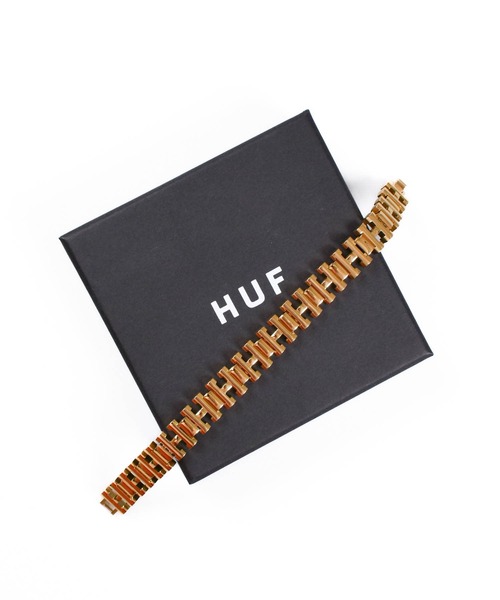 HUF（ハフ）の「【C-HUF2】【HUF/ハフ】H LINK BRACELET AC00985（ブレスレット・メンズ・ゴールド・S/M/L/XL）」の9枚目の写真