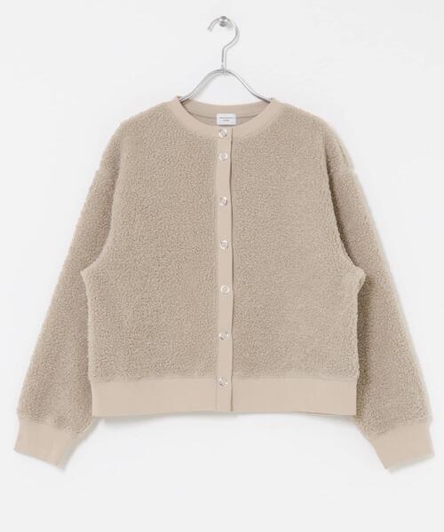 URBAN RESEARCH DOORS（アーバンリサーチドアーズ）の「プードルボアカーディガン（カーディガン/ボレロ・レディース・モカ/ライトベージュ・FREE）」の13枚目の写真