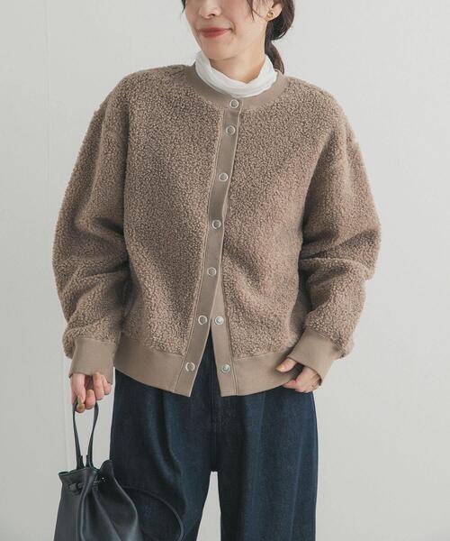 URBAN RESEARCH DOORS（アーバンリサーチドアーズ）の「プードルボアカーディガン（カーディガン/ボレロ・レディース・モカ/ライトベージュ・FREE）」の17枚目の写真