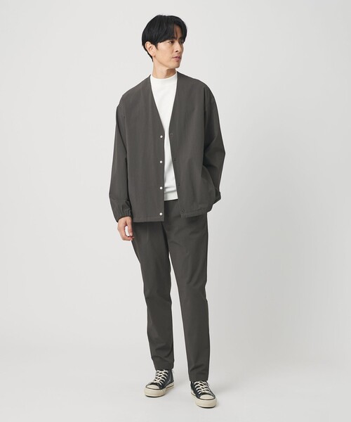 BEAUTY&YOUTH UNITED ARROWS（ビューティーアンドユースユナイテッドアローズ）の「360°MASTER 1プリーツ テーパード イージーパンツ NO.5 セットアップ対応 撥水 ストレッチ ウォッシャブル（その他パンツ・メンズ・ダークグレー/ベージュ/ブラック・S/M/L/XL）」の6枚目の写真