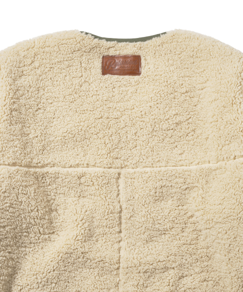 DISCUS ATHLETIC（ディスカス　アスレチック）の「ノーカラーフリースジャケットベージュ（その他アウター・レディース・その他・LARGE/X-LARGE）」の8枚目の写真