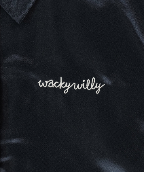 Wacky WiLLy(ワッキーウィリー)の「ウィメンズタイポ刺繍バスティジャケットダークネイビー(スタジャン・レディース・その他・F)」の7枚目の写真