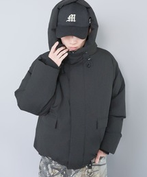 SPINNS（スピンズ）の「中綿ファイバーダウンジャケット/ハイネックフード/ダブルジップ/防寒・防風・撥水/ユニセックス（ダウンジャケット/コート）」