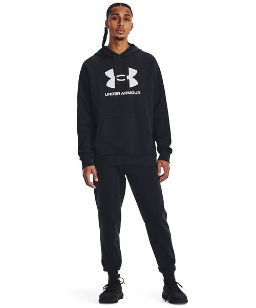 UNDER ARMOUR(アンダーアーマー)の「UAライバルフリース ロゴ フーディー(トレーニング/メンズ)(スウェット・メンズ・ブラック・L/S/M/2XL/XL)」の3枚目の写真