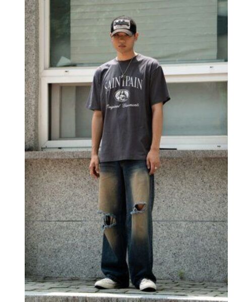 SAINTPAIN（セイントペイン）の「SP グレースフルTシャツ-チャコール（Tシャツ/カットソー・レディース・その他・LARGE/MEDIUM/SMALL/X-LARGE）」の13枚目の写真