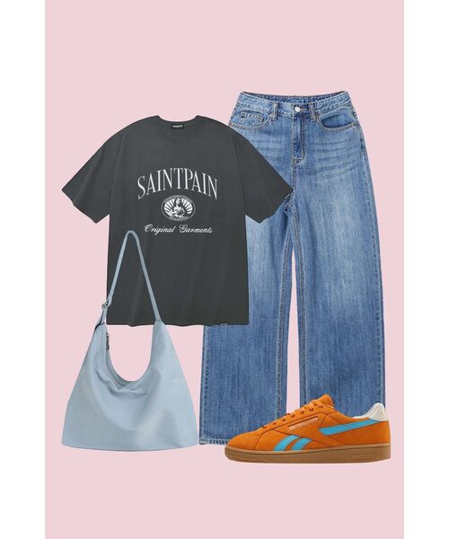 SAINTPAIN（セイントペイン）の「SP グレースフルTシャツ-チャコール（Tシャツ/カットソー・レディース・その他・LARGE/MEDIUM/SMALL/X-LARGE）」の2枚目の写真
