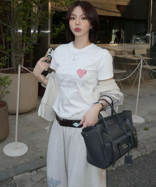 AMESWORLDWIDE(アメスワールドワイド)の「AMES HOTFIX CROP TEE WHITE(Tシャツ/カットソー・レディース・その他・FREE)」の17枚目の写真