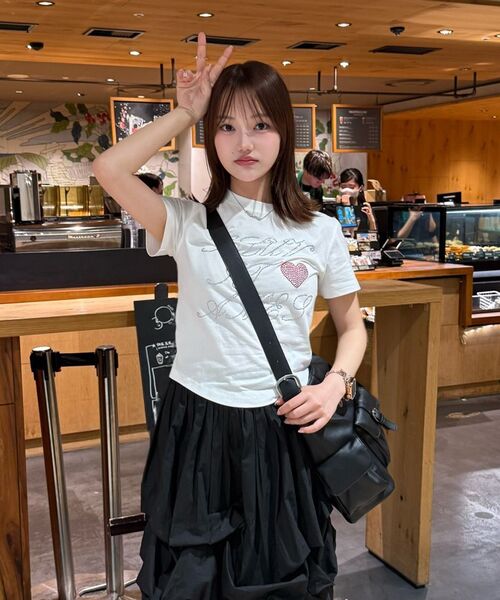 AMESWORLDWIDE(アメスワールドワイド)の「AMES HOTFIX CROP TEE WHITE(Tシャツ/カットソー・レディース・その他・FREE)」の16枚目の写真