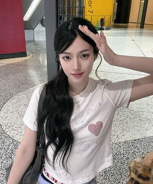 AMESWORLDWIDE(アメスワールドワイド)の「AMES HOTFIX CROP TEE WHITE(Tシャツ/カットソー・レディース・その他・FREE)」の6枚目の写真