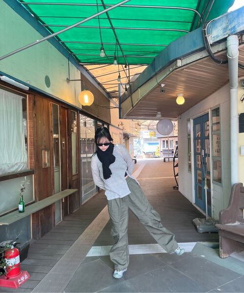 DOUBLE JD（ダブルジェイディー）の「サイセンツーピンタックカーゴストリングパンツ（ベージュ）（その他パンツ・レディース・その他・LARGE/MEDIUM）」の7枚目の写真