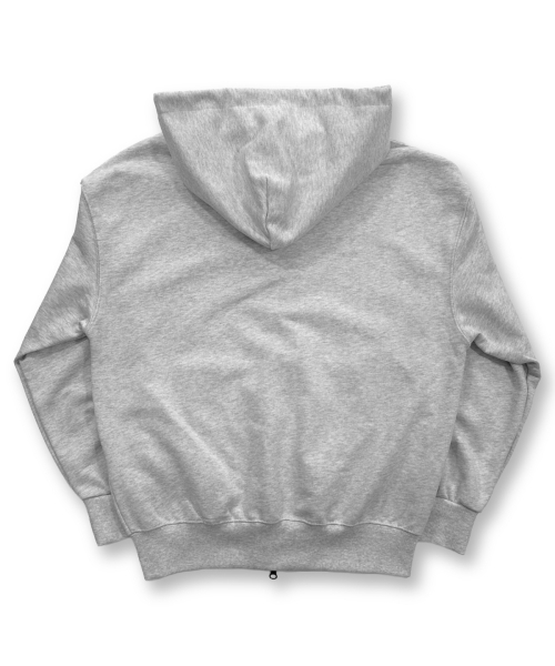 DAMISH(ダミシュ)の「シンボルロゴツーウェイフードジップアップ_グレー(パーカー・レディース・グレー・SMALL/MEDIUM)」の5枚目の写真