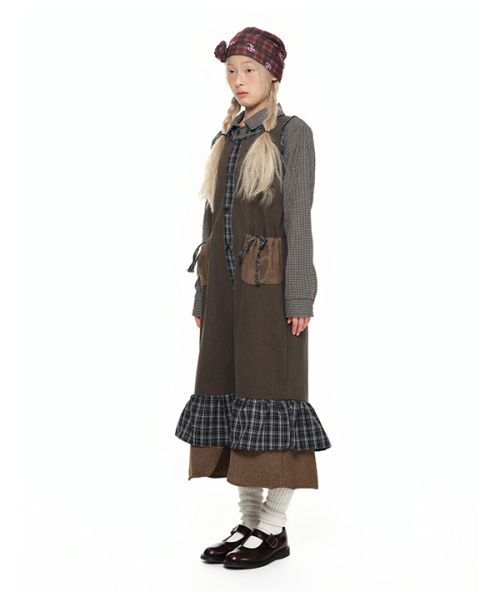 youthbath(ユースバース)の「Sleeveless Pocket Frill Dress_khaki(ワンピース・レディース・その他・SMALL/MEDIUM)」の7枚目の写真