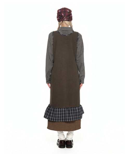 youthbath(ユースバース)の「Sleeveless Pocket Frill Dress_khaki(ワンピース・レディース・その他・SMALL/MEDIUM)」の6枚目の写真