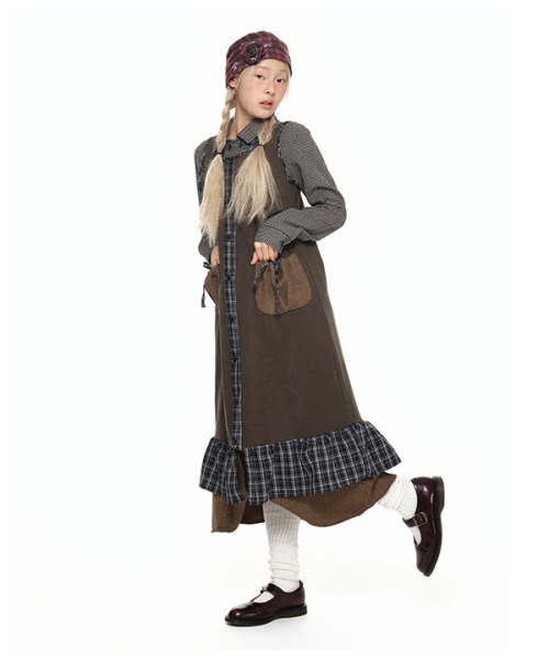 youthbath(ユースバース)の「Sleeveless Pocket Frill Dress_khaki(ワンピース・レディース・その他・SMALL/MEDIUM)」の5枚目の写真