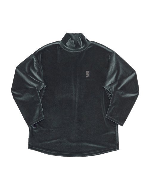 A NOTHING(アナッシング)の「DROP-SHOULDER VELVET TURTLE-NECK TEE (Charcoal)(Tシャツ/カットソー・メンズ・その他・LARGE/MEDIUM/SMALL)」の1枚目の写真