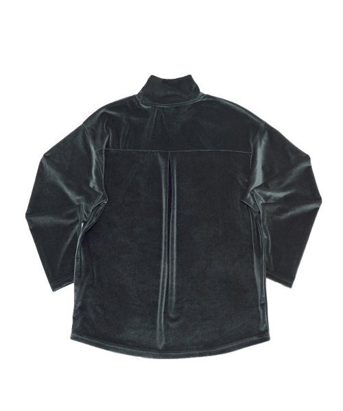 A NOTHING(アナッシング)の「DROP-SHOULDER VELVET TURTLE-NECK TEE (Charcoal)(Tシャツ/カットソー・メンズ・その他・LARGE/MEDIUM/SMALL)」の2枚目の写真