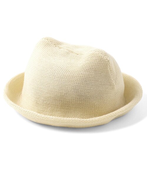 Ampersand(アンパサンド)の「くまちゃんベビーハット_ UVカット(ハット・キッズ・サックスブルー/アイボリー・48/46/44)」の8枚目の写真