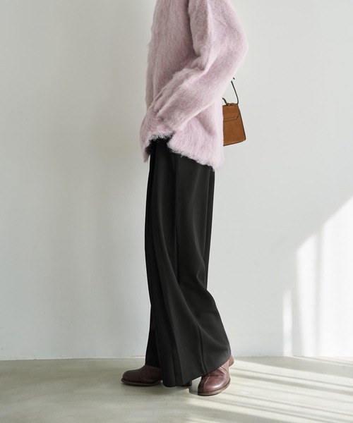 STYLE DELI（スタイルデリ）の「２タック幅広ブラックワイドパンツ（その他パンツ・レディース・ブラック・MEDIUM/SMALL/LARGE）」の14枚目の写真