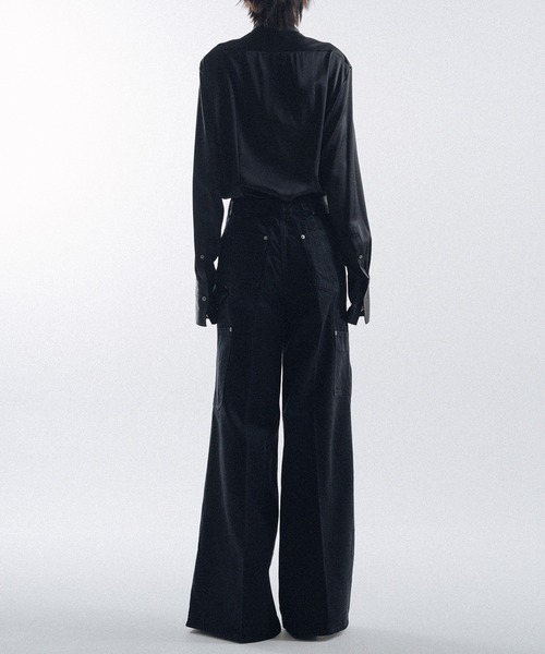 KEISUKEYOSHIDA（ケイスケヨシダ）の「Double Knee Denim Pants（デニムパンツ・レディース・ブラック/グレー/インディゴブルー・M/S）」の7枚目の写真