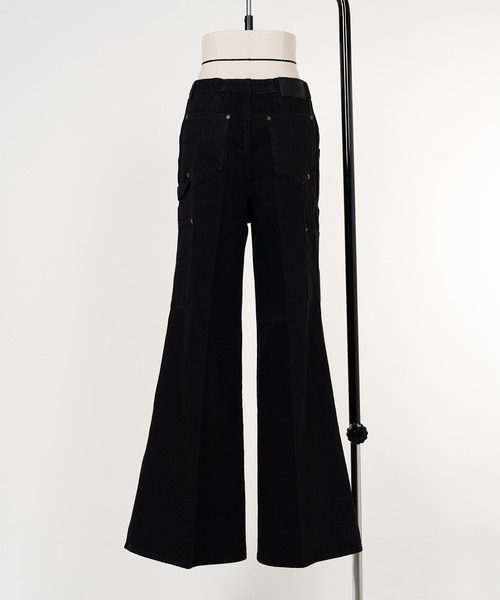 KEISUKEYOSHIDA（ケイスケヨシダ）の「Double Knee Denim Pants（デニムパンツ・レディース・ブラック/グレー/インディゴブルー・M/S）」の17枚目の写真