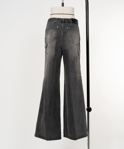 KEISUKEYOSHIDA（ケイスケヨシダ）の「Double Knee Denim Pants（デニムパンツ・レディース・ブラック/グレー/インディゴブルー・M/S）」の19枚目の写真