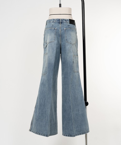 KEISUKEYOSHIDA（ケイスケヨシダ）の「Double Knee Denim Pants（デニムパンツ・レディース・ブラック/グレー/インディゴブルー・M/S）」の21枚目の写真