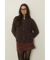ALEXIA STAM | Zip Up Knit Cardigan /ジップアップニットカーディガン(ニット/セーター)