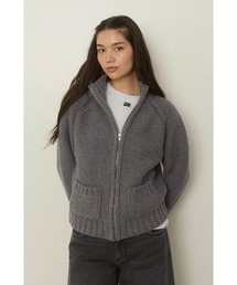 ALEXIA STAM | Zip Up Knit Cardigan /ジップアップニットカーディガン(ニット/セーター)
