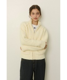 ALEXIA STAM | Zip Up Knit Cardigan /ジップアップニットカーディガン(ニット/セーター)