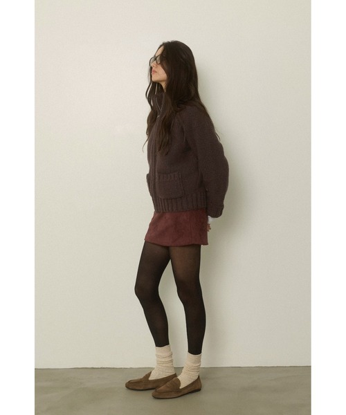 ALEXIA STAM（アリシアスタン）の「Zip Up Knit Cardigan /ジップアップニットカーディガン（ニット/セーター・レディース・ブラウン/グレー/アイボリー・FREE）」の15枚目の写真