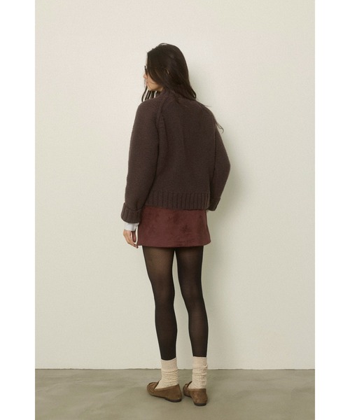 ALEXIA STAM（アリシアスタン）の「Zip Up Knit Cardigan /ジップアップニットカーディガン（ニット/セーター・レディース・ブラウン/グレー/アイボリー・FREE）」の16枚目の写真