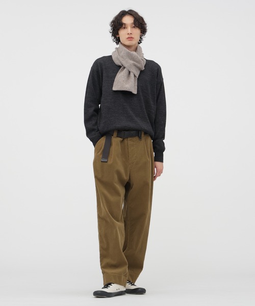 MHL.（エムエイチエル）の「ASH WOOL KNITWEAR（ニット/セーター・メンズ・グレー系その他4/グリーン系その他6・LARGE/MEDIUM）」の5枚目の写真