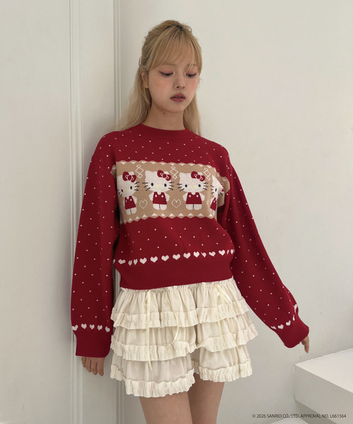 ♡激レア♡hello kitty セーター セットアップ さくらんぼ ♡激レア♡hello kitty セーター セットアップ さくらんぼ