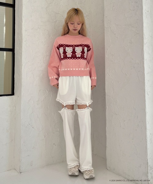 sanrio(サンリオ)の「【HELLO KITTY】NORDIC KNIT(ニット/セーター・レディース・ピンク/レッド/ブルー・FREE)」の10枚目の写真