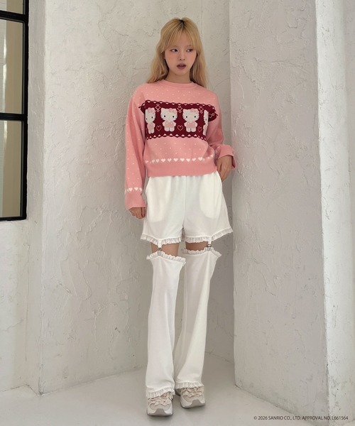 sanrio(サンリオ)の「【HELLO KITTY】NORDIC KNIT(ニット/セーター・レディース・ピンク/レッド/ブルー・FREE)」の11枚目の写真
