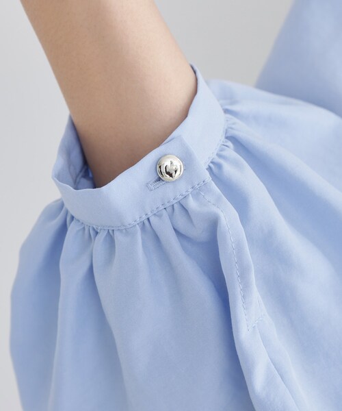 THE SHOP TK （ザ ショップ ティーケー ）の「【通勤・セレモニー】ギャザーリボンタイブラウス（シャツ/ブラウス・レディース・アイボリー/ライトブルー・12/13）」の16枚目の写真