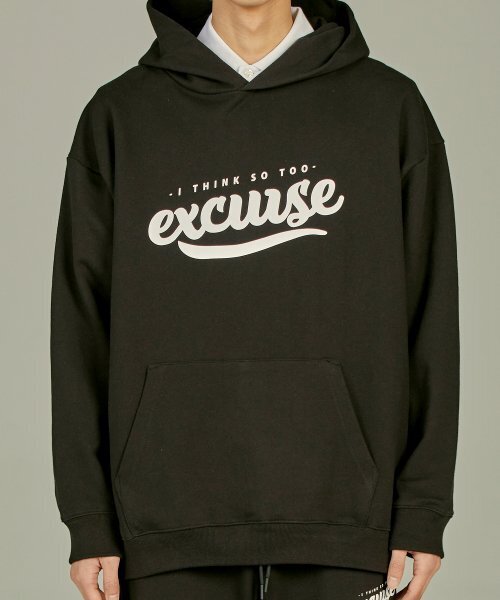 EXCURSE(エクスカース)の「ECプレミアムオーバーサイズフードスウェットシャツブラック(パーカー・レディース・その他・MEDIUM/LARGE/X-LARGE)」の3枚目の写真