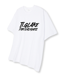 フロントロゴオーバーサイズ半袖Tシャツホワイト