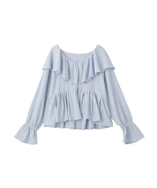 earth music&ecology（アースミュージックアンドエコロジー）の「【2026SS】ラッフルカラーカットブラウス（シャツ/ブラウス・レディース・アイボリー/サックスブルー/ブラック/ブラウン系その他4・FREE）」の13枚目の写真