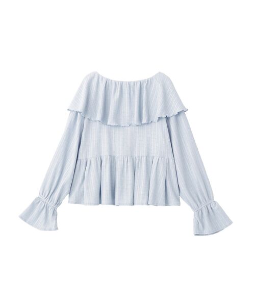 earth music&ecology（アースミュージックアンドエコロジー）の「【2026SS】ラッフルカラーカットブラウス（シャツ/ブラウス・レディース・アイボリー/サックスブルー/ブラック/ブラウン系その他4・FREE）」の14枚目の写真