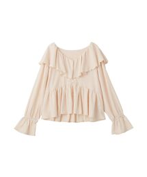 earth music&ecology | 【2026SS/先行予約】ラッフルカラーカットブラウス(シャツ/ブラウス)