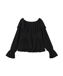 earth music&ecology | 【2026SS/先行予約】ラッフルカラーカットブラウス(シャツ/ブラウス)