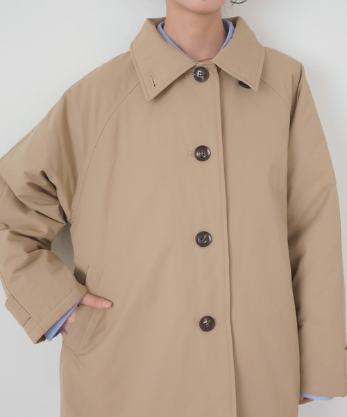 極美品♪ナゴンスタンス nagonstans キルティングライナートレンチコート nagonstans(ナゴンスタンス)｜circle coat/Sand の通販｜ELLESHOP
