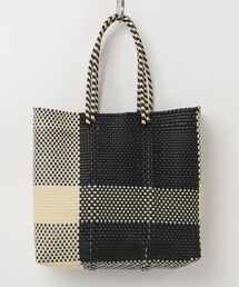 Moon Bird（ムーンバード）の「【Moon Bird/ムーンバード】手編みのメルカドバッグ（L）MBST25-12（かごバッグ）」