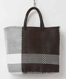 MAISON mou（メゾンムー）の「【Moon Bird/ムーンバード】手編みのメルカドバッグ（L）MBST25-12（かごバッグ）」