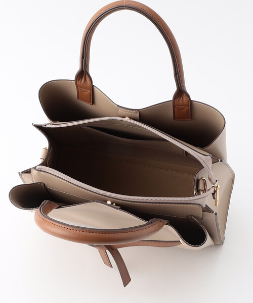 MONO　COMME CA（モノコムサ）の「リボンあおりトートバッグ（トートバッグ・レディース・ベージュ/ブラック/グレー・FREE）」の7枚目の写真