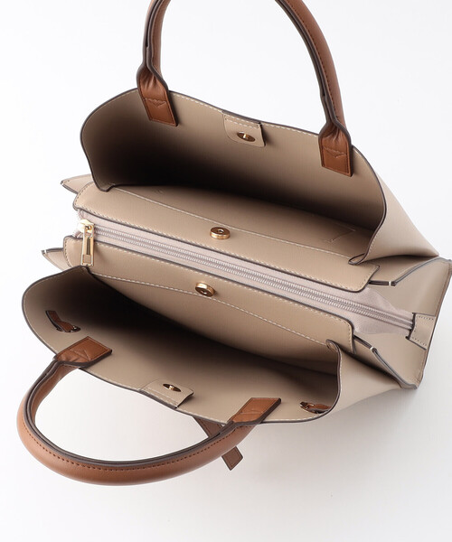 MONO　COMME CA（モノコムサ）の「リボンあおりトートバッグ（トートバッグ・レディース・ベージュ/ブラック/グレー・FREE）」の8枚目の写真