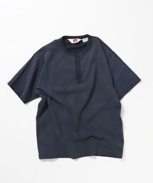 【BEN DAVIS(ベンデイビス)】CLASSIC S/S HENLEY / Tシャツ ヘンリーネック 無地 シンプル ユニセックス 加工