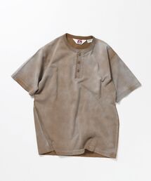 【BEN DAVIS(ベンデイビス)】CLASSIC S/S HENLEY / Tシャツ ヘンリーネック 無地 シンプル ユニセックス 加工